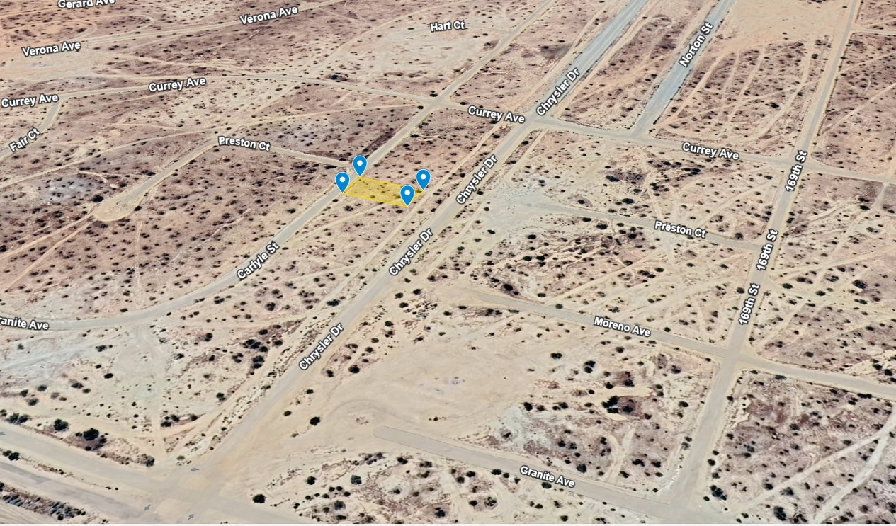 L40107-1 .17 Acre Residential lot in California City, Kern County, CA $2,999.00 ($48.69/Month)