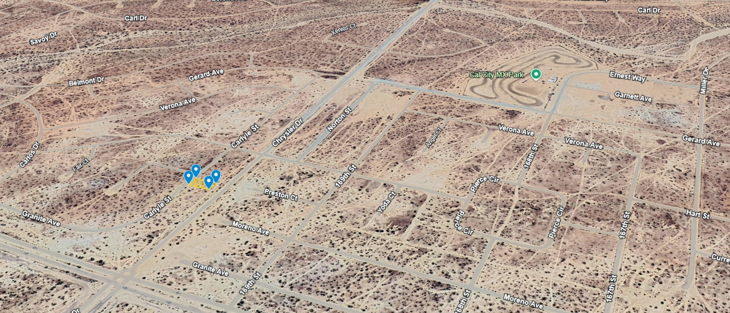 L40107-1 .17 Acre Residential lot in California City, Kern County, CA $2,999.00 ($48.69/Month)