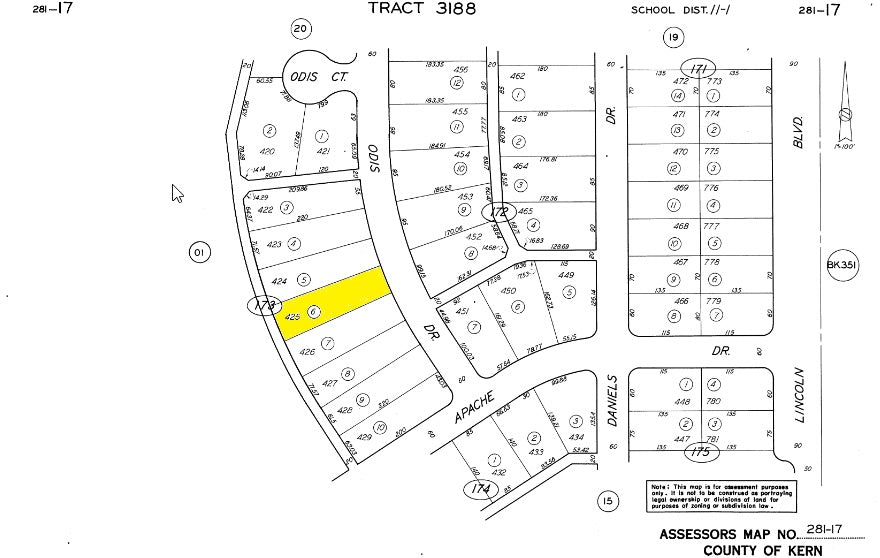 L40135-1 .33 Acre Residential lot in California City, Kern County, CA $2,999.00 ($47.21/Month)