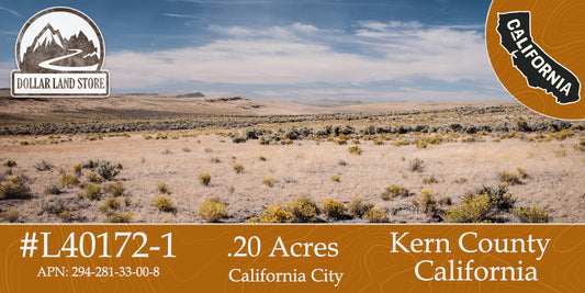 L40172-1 .20 Acre Residential lot in California City, Kern County, CA $3,499.00 ($71.79/Month)