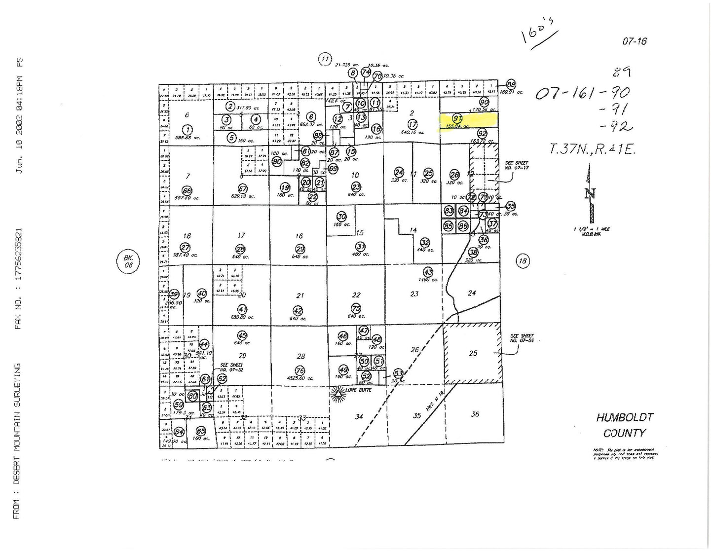 #L00266-1 165.84 Wide Open Acres in Humboldt County, Nevada $69,000.00 ($722.25/Month)