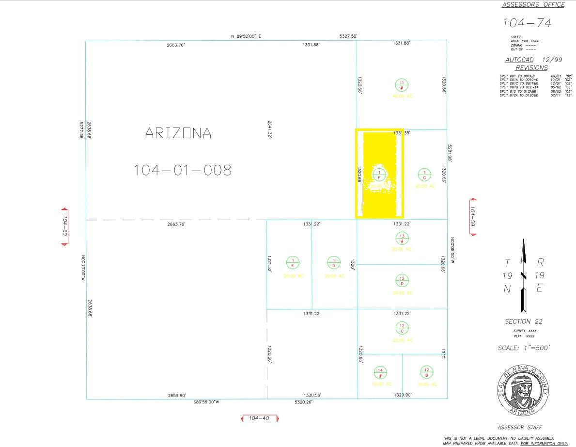 #L00334-1 20 Acres in Navajo County, AZ $14,499.00 ($164.96/Month)