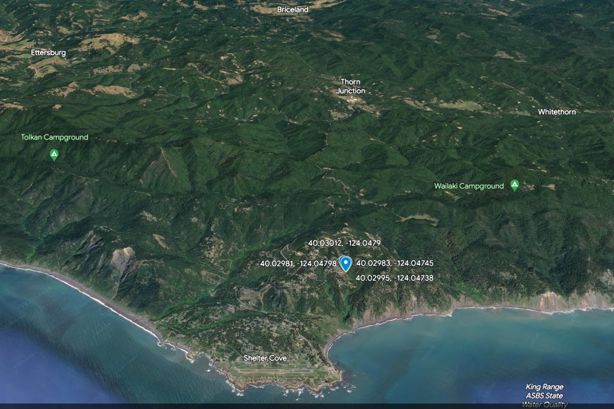 #L00477-1 Own Your Piece of Shelter Cove, California $24,999.00 ($336.88/Month)