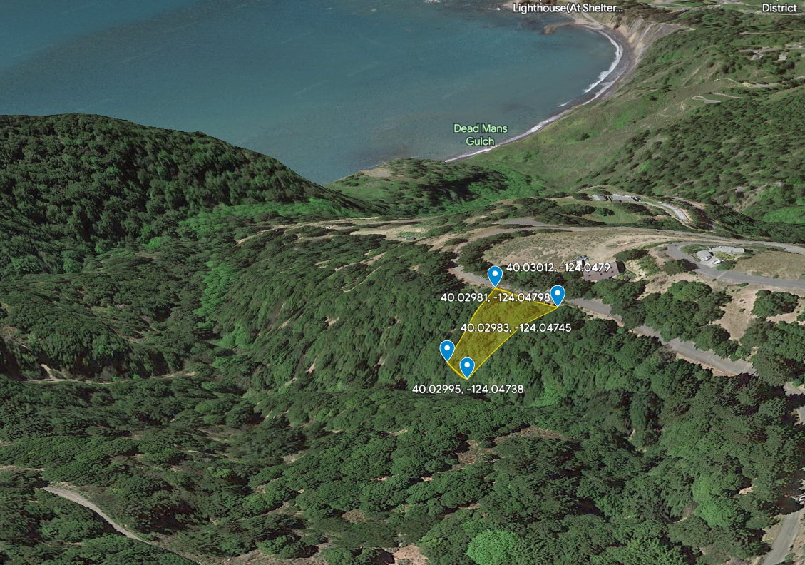 #L00477-1 Own Your Piece of Shelter Cove, California $24,999.00 ($336.88/Month)