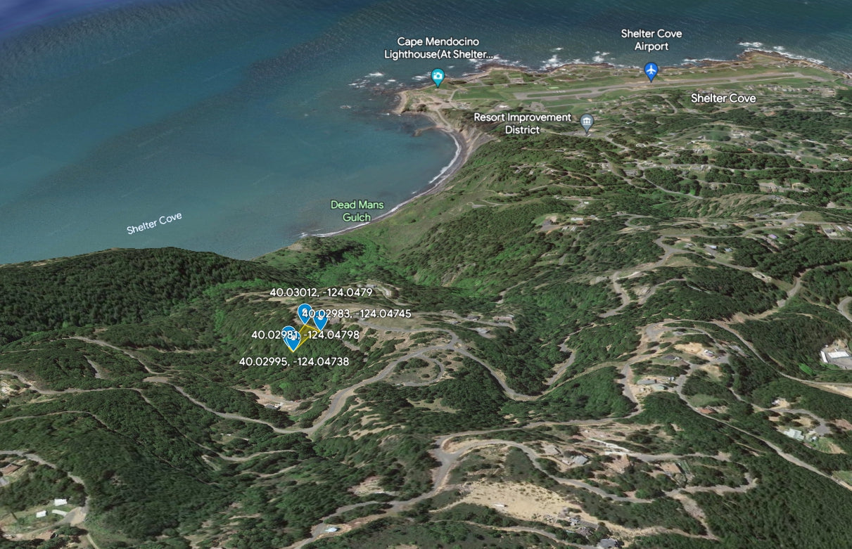 #L00477-1 Own Your Piece of Shelter Cove, California $24,999.00 ($336.88/Month)