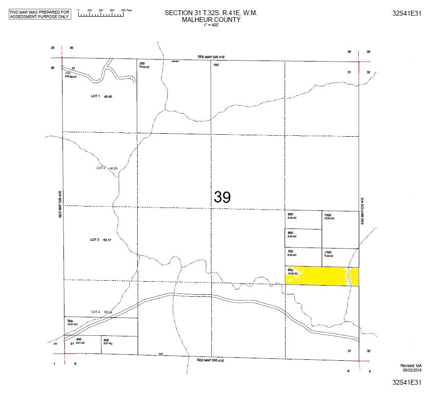 #L03613-1  10 Acres in Malheur County, OR $8,499.00 ($114.77/Month)