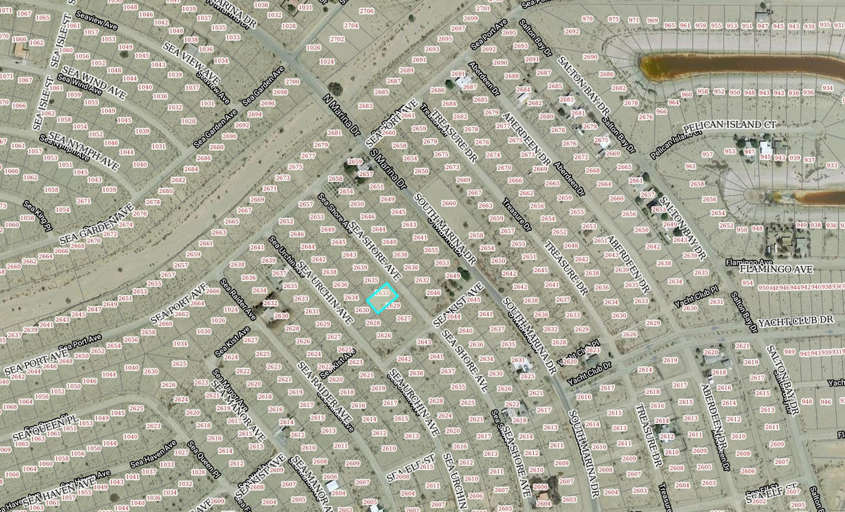#L05851-1 .23 Acre Lot in Salton City, Imperial County California $10,995.00 ($133.13/Month)