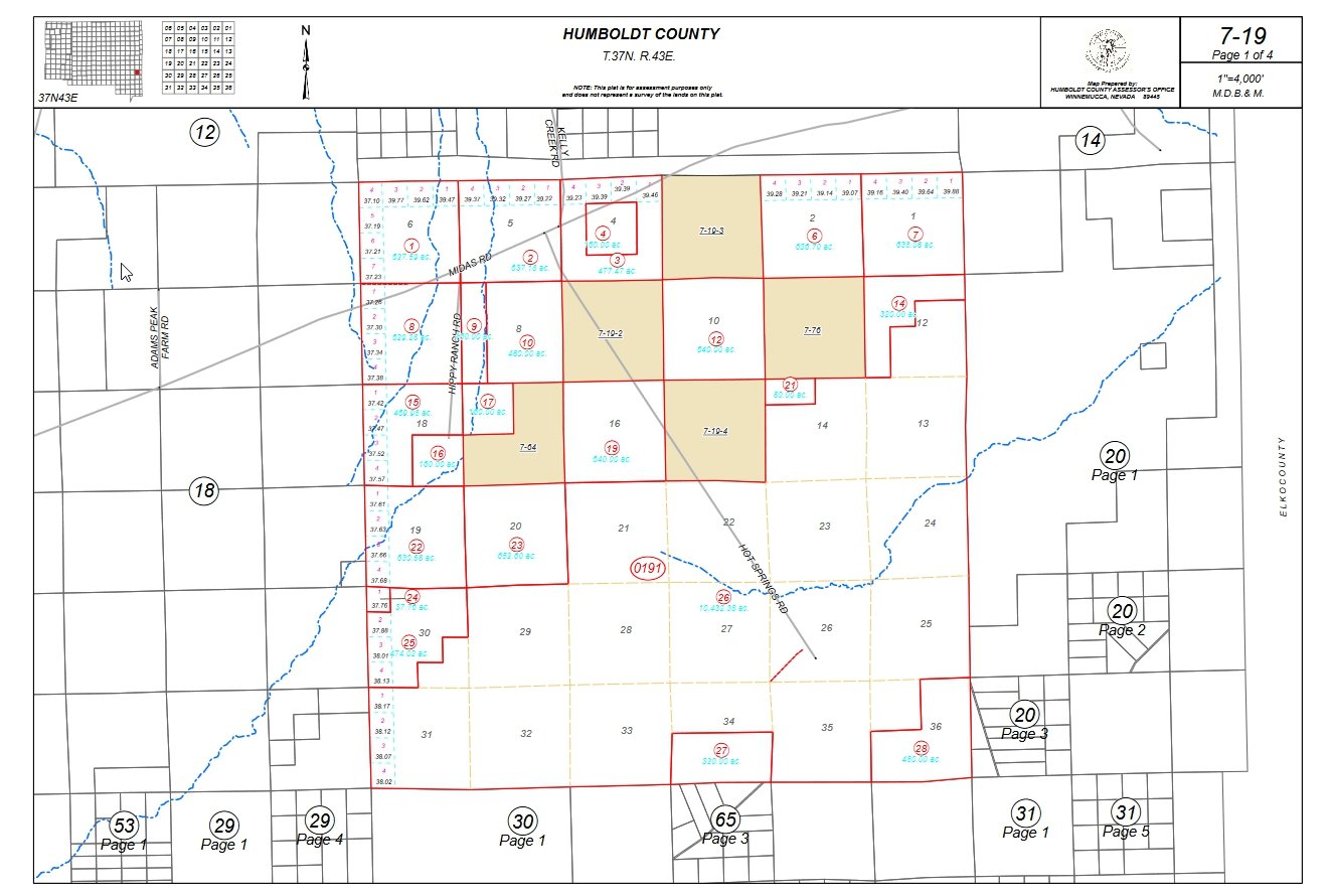 #L06472-1 40 Acres in Humboldt County, NV $20,799.00 ($230.93/Month)