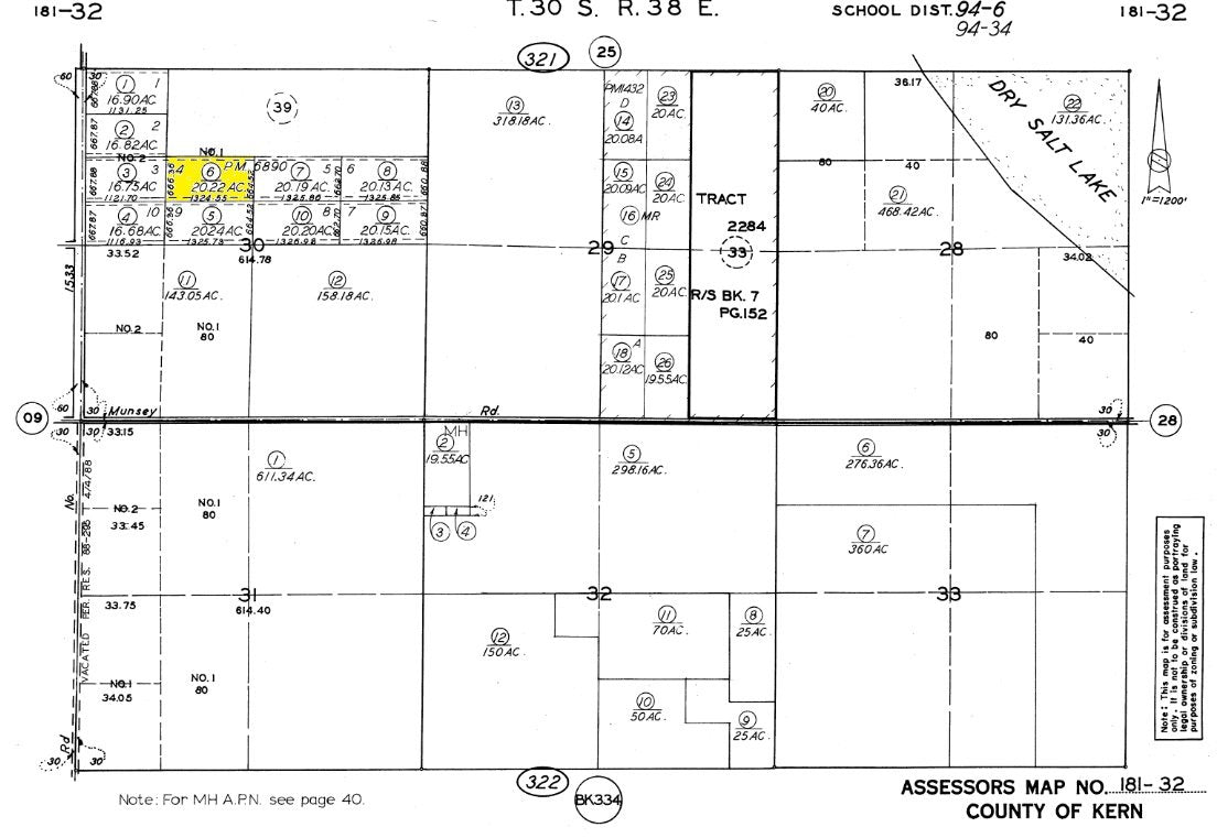 #L100132-1 20.22 Acres in Kern County, CA $64,499.00 ($682.73/Month)