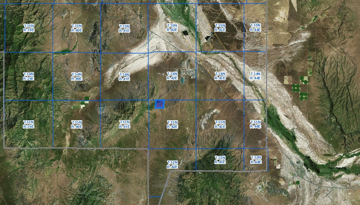 L10946-1 653.28 Acres Surrounded by BLM in Humboldt County, Nevada $249,000.00 ($2120.46/Month)
