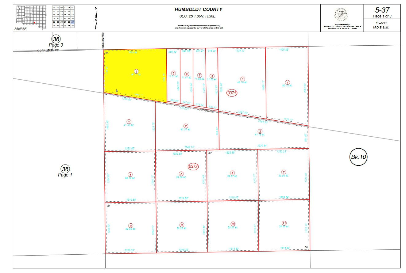 #L11253-1 47.17 Acres in Humboldt County, Nevada $24,999.00 ($271.77/ Month)