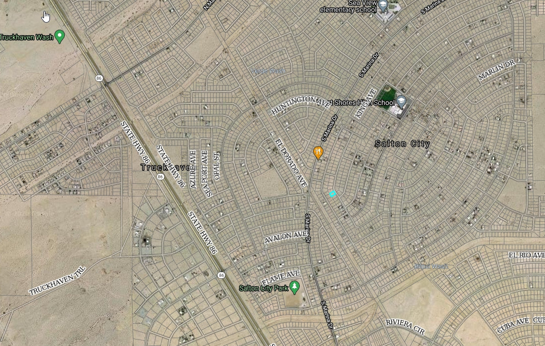 #L205846-1 .23 Acre Lot in Salton City, Imperial County California $10,995.00 ($130.84/Month)