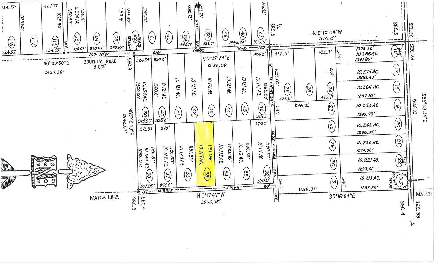 #L207054-1 10 Acres in Luna County, NM $8,999 ($111.53/Month)