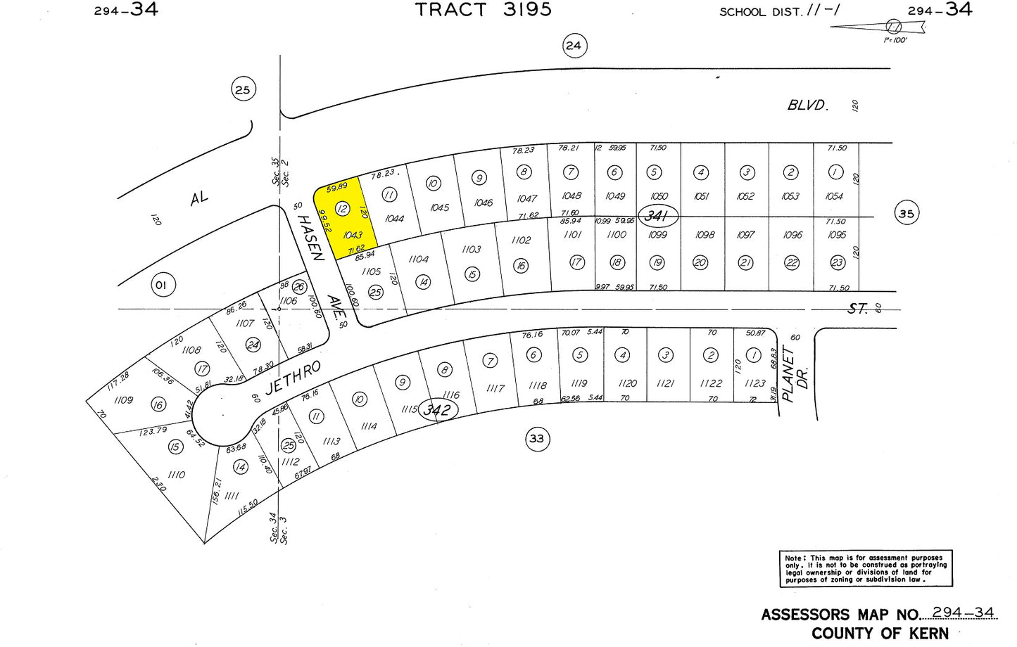 L40038-1 .21 Acre Residential lot in California City, Kern County, CA $3,499.00 ($68.52/Month)