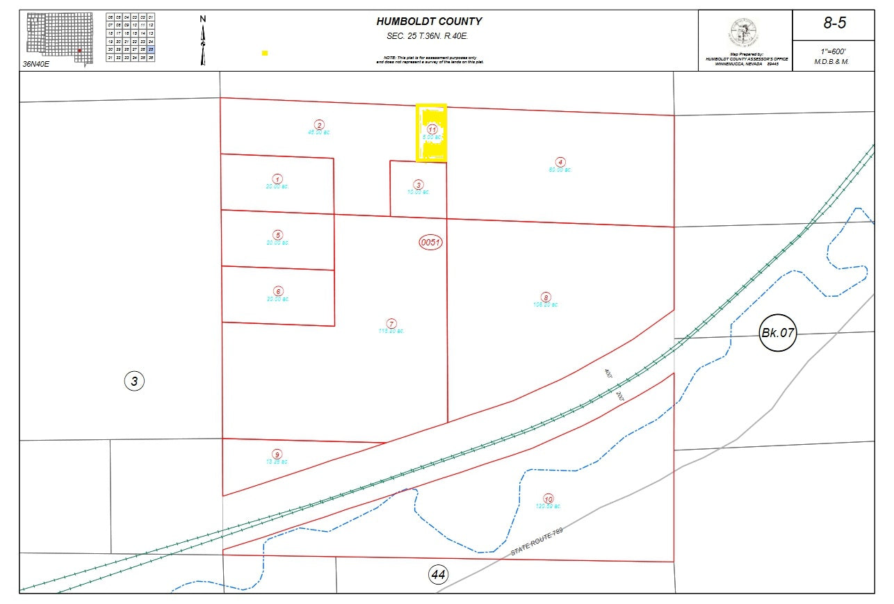 #L40042-1 5 Acres in the foothills of Humboldt County, NV $10,599.00 ($140.66 / Month)