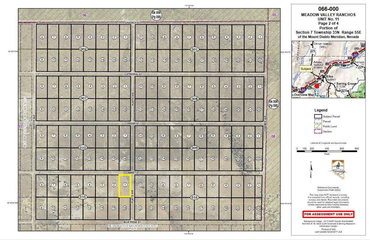 #L40052-1 1.03 Acres in Elko County, Nevada $5,999.00 ($76.67/ Month)