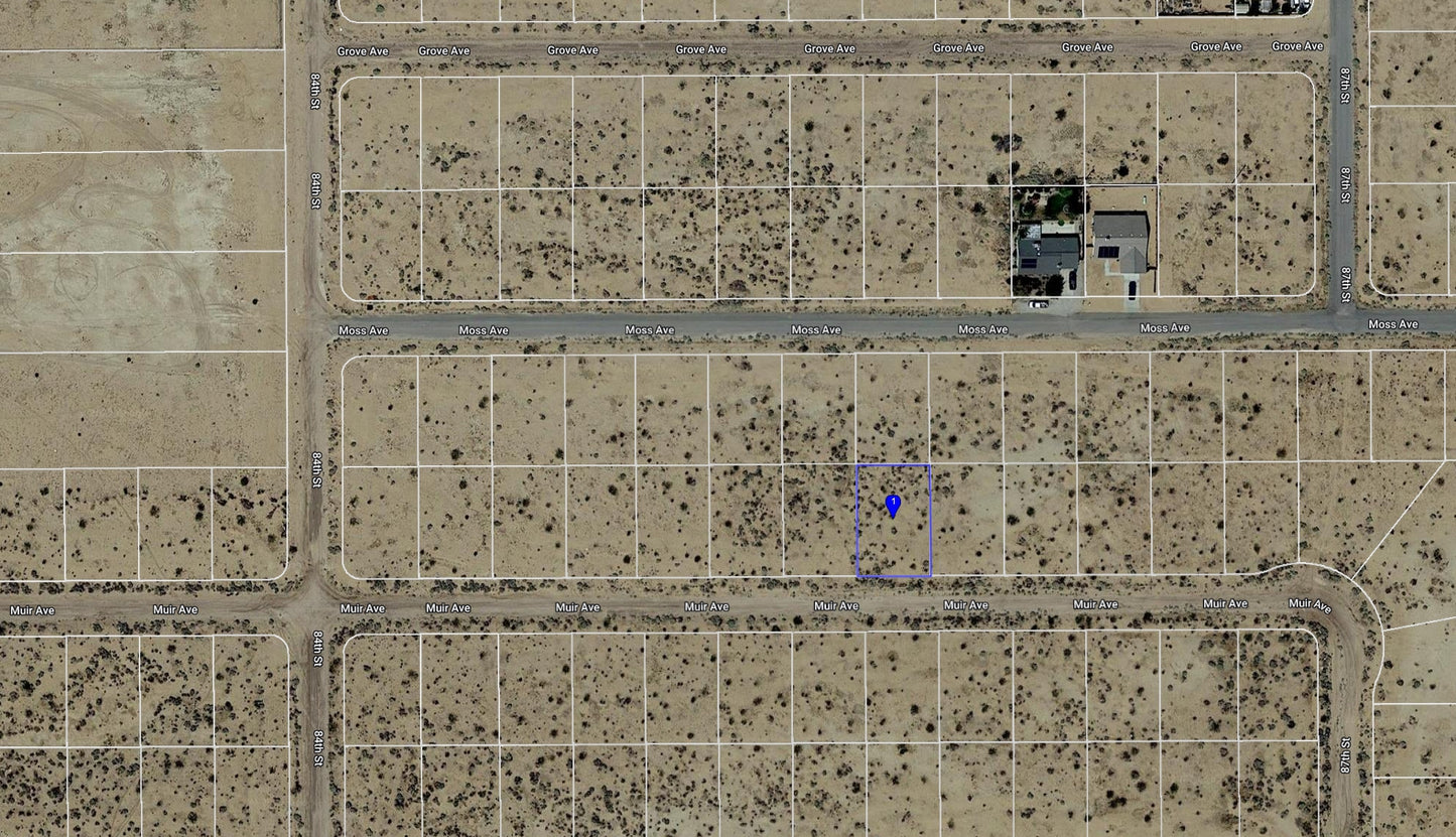 #L40078-1 .22 Acre Residential lot in California City, Kern County, CA $8,999.00 ($136.77/Month)