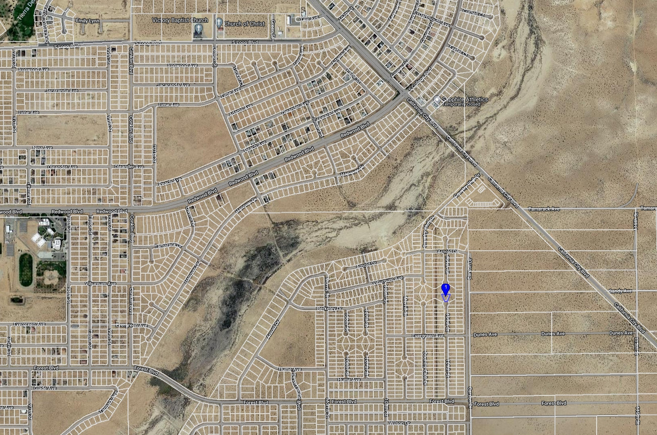 #L40081-1 .22 Acre Residential lot in California City, Kern County, CA $8,999.00 ($133.67/Month)