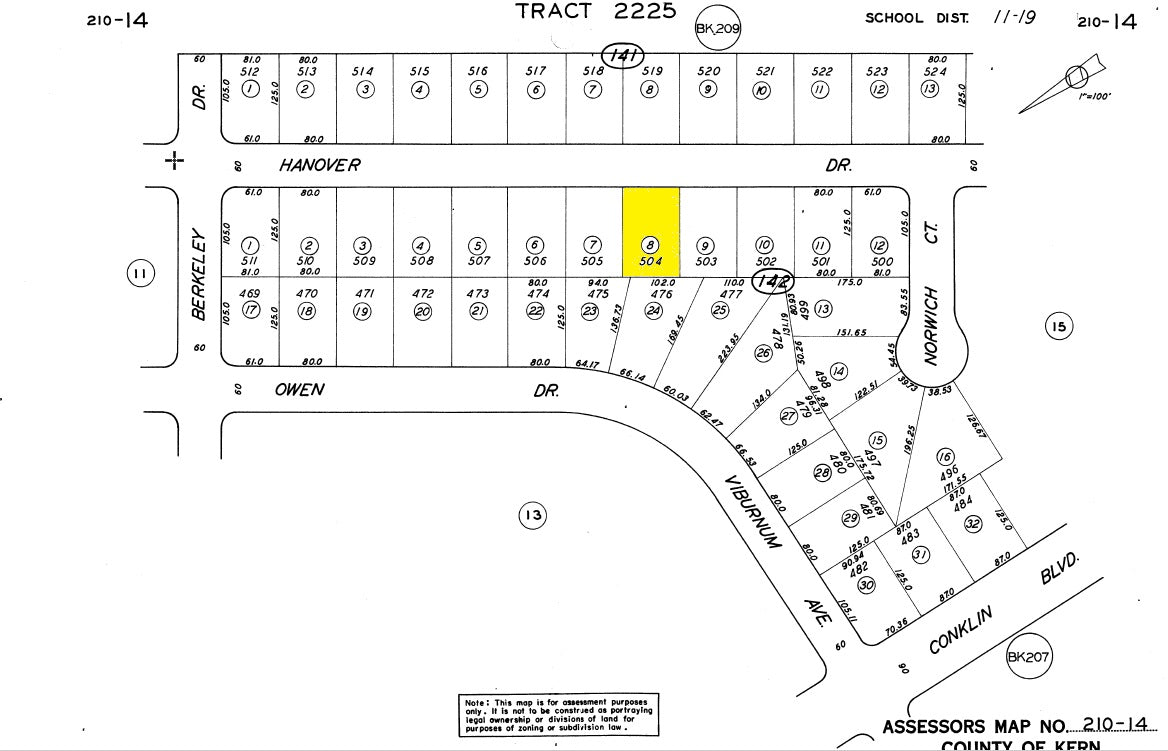#L40082-1 .23 Acre Residential lot in California City, Kern County, CA $8,999.00 ($136.20/Month)